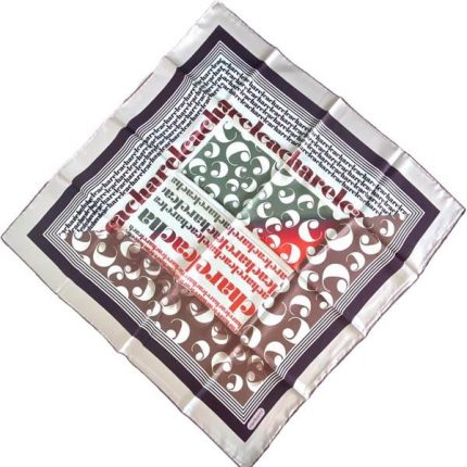 Cacharel Defolu Tivil İpek Eşarp 36982 Pudra Karışık Desen