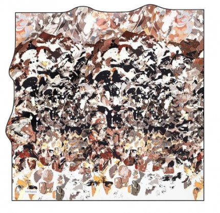 Cacharel Tivil İpek Eşarp 7420313-912 41788 Batik Desen