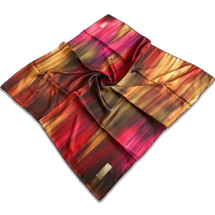 Defolu Polyester La Boutique Kırmızı Karma Desen Eşarp 32592