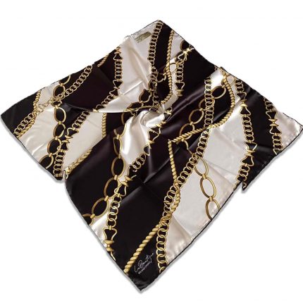 Defolu Polyester La Boutique Siyah Karma Desen Eşarp 32594