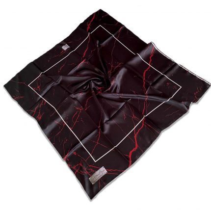 Defolu Polyester La Boutique Siyah Karma Desen Eşarp 32608