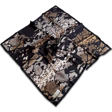 Defolu Polyester La Boutique Siyah Karma Desen Eşarp 32603