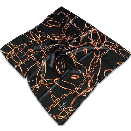 Defolu Polyester La Boutique Siyah Karma Desen Eşarp 32619