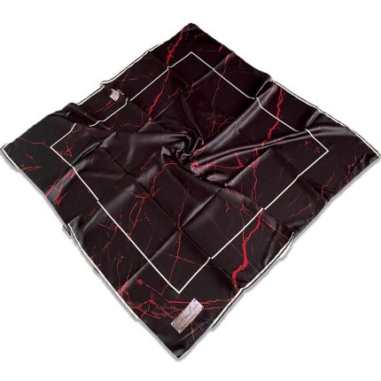 Defolu Polyester La Boutique Siyah Karma Desen Eşarp 32566