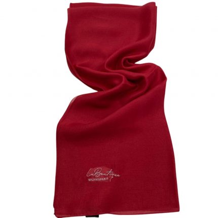 La Boutique Abiye Kırmızı Düz Renk Şal 1-26747