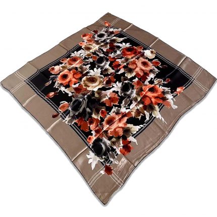 La Boutique Defolu Siyah Karma Desen Sura İpek Eşarp 33471