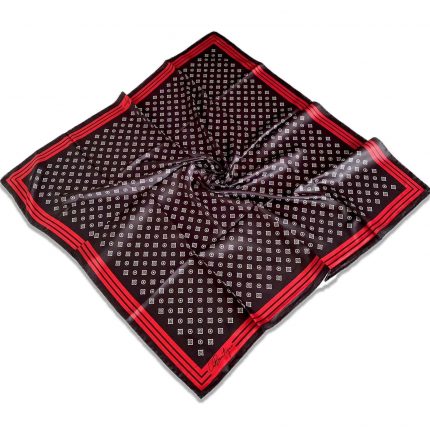 La Boutique Siyah Monogram Desen Classical Eşarp 1168-07 34470