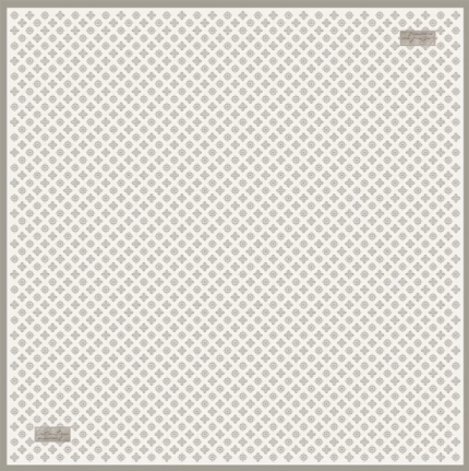La Boutique Tivil Saf İpek Eşarp 236204-49005 Beyaz Karışık Desen