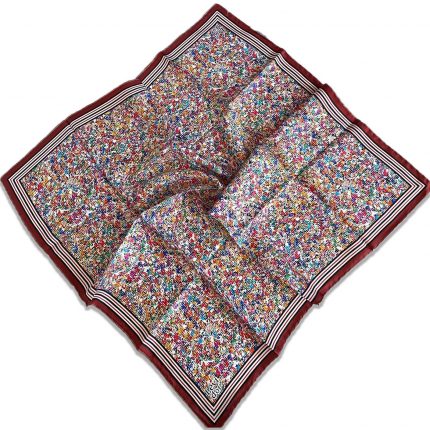 Levidor Tivil İpek Eşarp 35010 Yeşil Karışık Desen