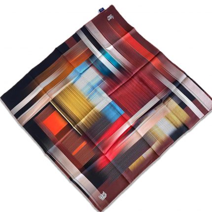 Levidor Tivil İpek Eşarp 35090 Bordo Karışık Desen