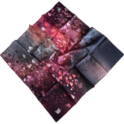 Levidor Tivil İpek Eşarp 3947-35574 Pembe Karışık Desen