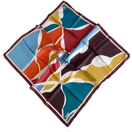 Levidor Tivil İpek Eşarp 3964-35576 Bordo Karışık Desen