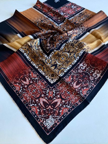Levidor Tivil İpek Eşarp 40083 Karışık Desen