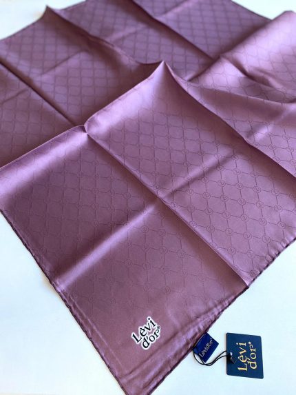 Levidor Tivil İpek Eşarp 4122-14 Leylak Monogram Desen