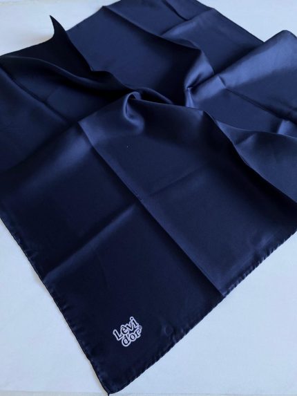 Levidor Tivil İpek Eşarp 42051 Lacivert Düz Renk1