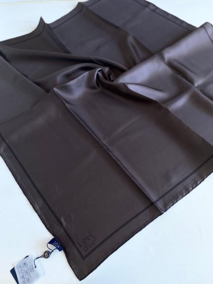 Levidor Tivil İpek Eşarp 47097 Kahverengi Karışık Desen