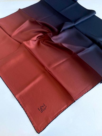 Levidor Tivil İpek Eşarp 47101 Bordo Degrade Desen