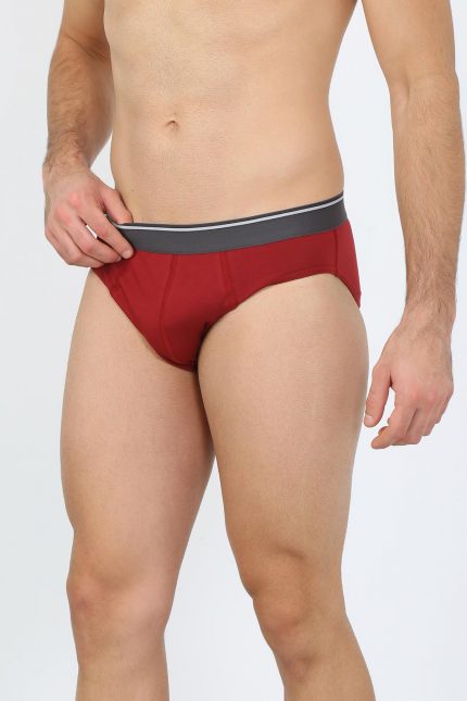 Modelisse - Erkek Pamuk Likralı Slip Bordo 40132