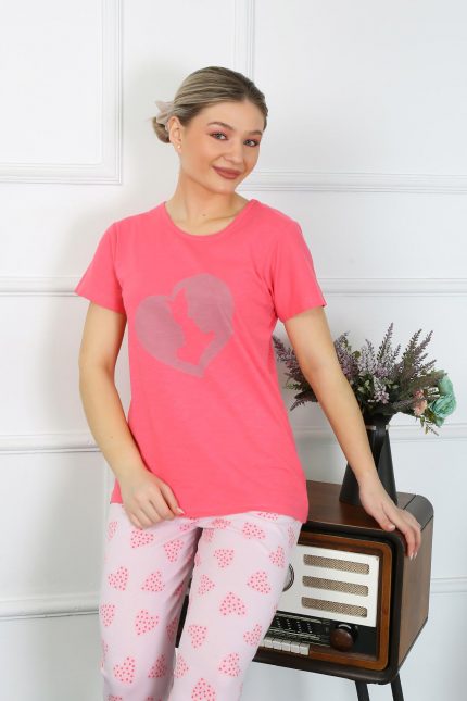 Modelisse - Kadın Kısa Kol Penye Pijama Takımı 4211