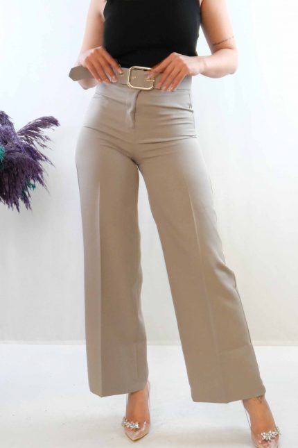 Modelisse - Kemerli Pantolon Gri