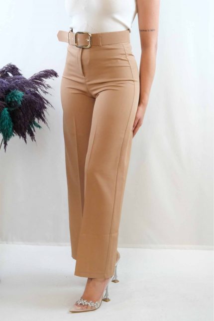 Modelisse - Kemerli Pantolon Vizon