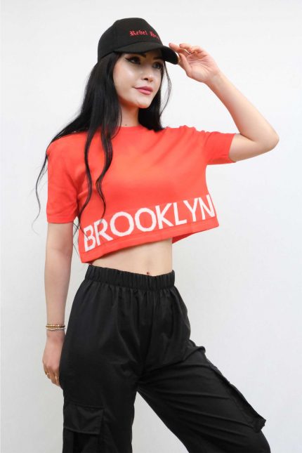 Modelisse - Triko Crop Turuncu