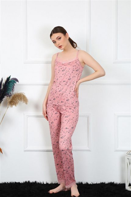 Modelisse - Kadın İp Askılı Pudra Pijama Takım 4137