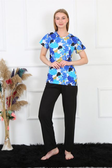 Modelisse - Kadın Penye Kısa Kol Pijama Takım 4142