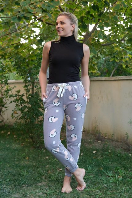 Modelisse - Kadın Welsoft Polar Tek Alt Pijama 210053