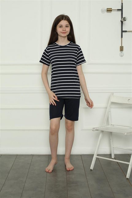 Modelisse - Kız Çocuk Penye Şortlu Pijama Takım 20407