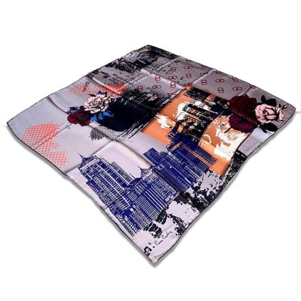 Pierre Cardin Gri Karma Desen Sura İpek Eşarp 8392230-372