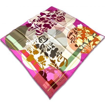 Pierre Cardin Pembe Karma Desen Sura İpek Eşarp 31423