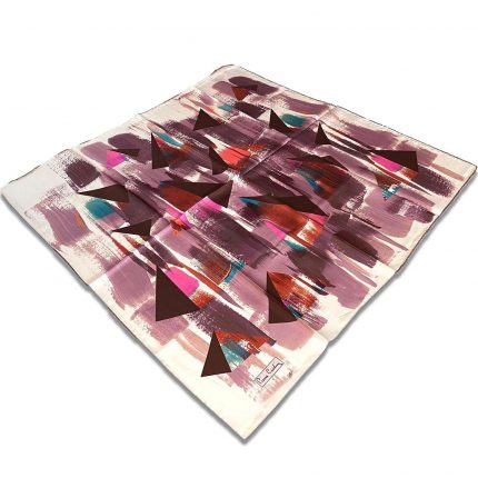 Pierre Cardin Pembe Karma Desen Tivil İpek Eşarp 30975