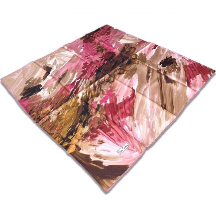 Pierre Cardin Pembe Karma Desen Tivil İpek Eşarp 30983