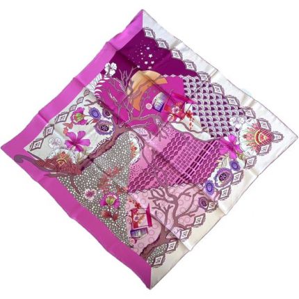 Pierre Cardin Sura İpek Eşarp 37065 Pembe Karışık Desen