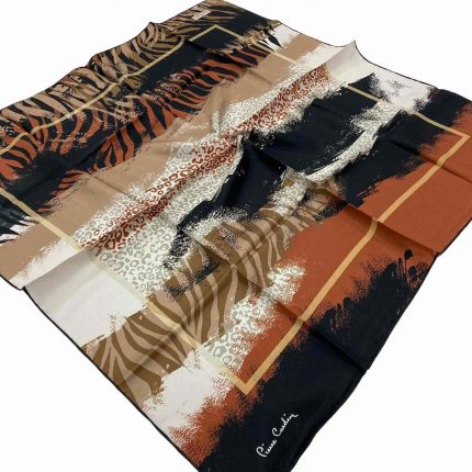 Pierre Cardin Sura İpek Eşarp 37101 Siyah Karışık Desen