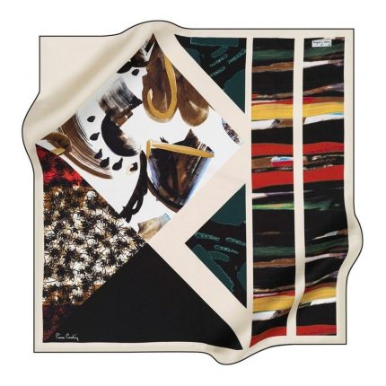 Pierre Cardin Sura İpek Eşarp 37122 Siyah Karışık Desen