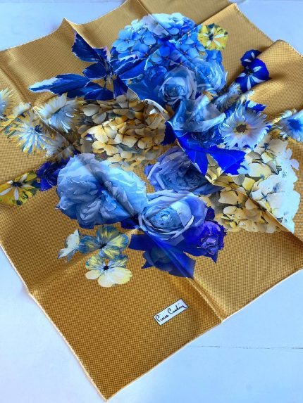 Pierre Cardin Sura İpek Eşarp 43389 Sarı Karışık Desen