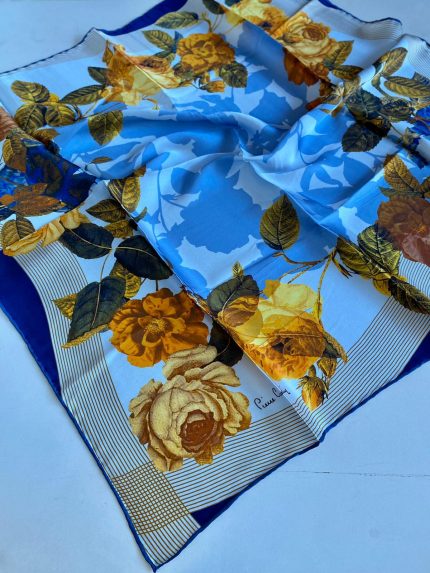 Pierre Cardin Sura İpek Eşarp 44344 Lacivert Karışık Desen