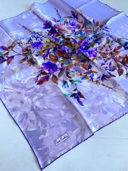 Pierre Cardin Sura İpek Eşarp 46034 Lila Karışık Desen