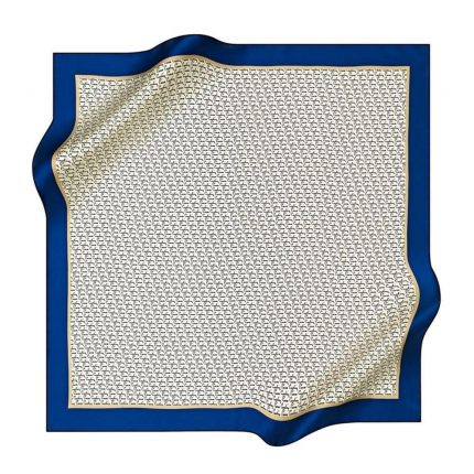 Pierre Cardin Sura İpek Eşarp 8586230-322-48476 Lacivert Karışık Desen