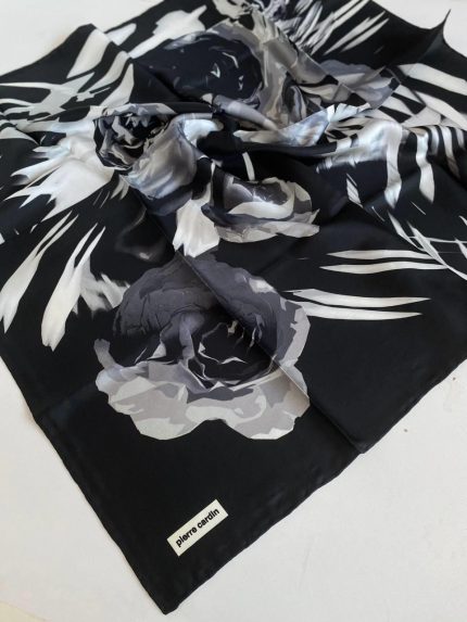 Pierre Cardin Tivil İpek Eşarp 5134438-912 47817 Siyah Karışık Desen