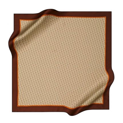 Pierre Cardin Tivil İpek Eşarp 8586438-916-48490 Kiremit Karışık Desen