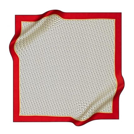 Pierre Cardin Tivil İpek Eşarp 8586438-923-48691 Kırmızı Karışık Desen