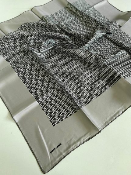 Pierre Cardin Tivil İpek Eşarp 8702438-48152 Gri Karışık Desen
