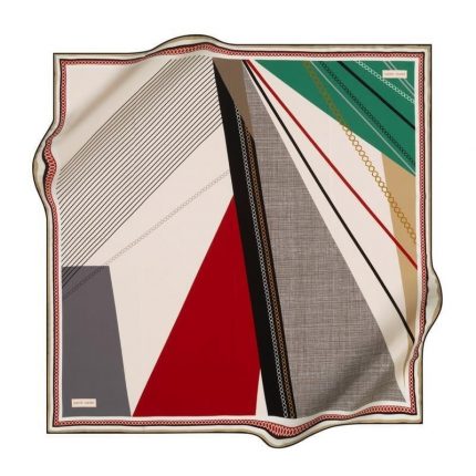 Pierre Cardin Tivil İpek Eşarp 8820438-914-35606 Beyaz Karışık Desen