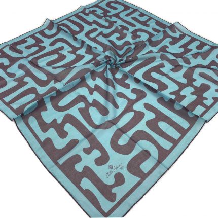 Silk Home Füme-Cam Göbeği Labirent Desen Soft Eşarp 2003-04