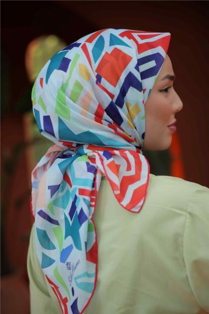 Silk Home Kırmızı Karışık Desen Soft Eşarp 35485