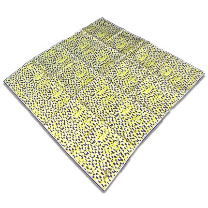 Silk Home Mor Sarı Karma Desen Tivil İpek Eşarp 11426-247