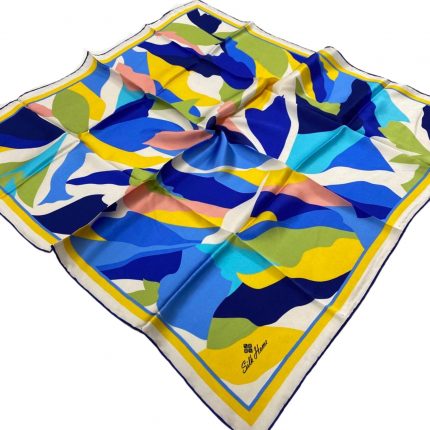 Silk Home Sarı Desenli Sura İpek Eşarp 11398-97